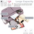 thumbnail image 5 of KXF Women Nylon Crossbody Satchel Purse, Lightweight Waterproof Multi Pocket Handbag for Daily Commute, 5 of 7