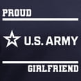 thumbnail image 3 of CafePress - Proud Army Girlfriend White T Shirt - Women's V-Neck Dark T-Shirt, 3 of 4