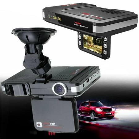 2 IN 1 2.0inch HD 720P G-Sensor Car DVR Recorder Digital Video LCD Display Night Vision Camera Vehicle Dash Cam Crash Camcorder Equipment+ Radar Laser Speed Detector Trafic