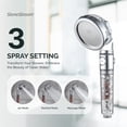 thumbnail image 4 of Original Filtered Shower Head, Eco Power High Pressure Water Softener Showerhead with ON/OFF switch and Spa like Ionic beads for Dry Skin & Hair — 3 Spray Settings, 4 of 4