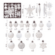 thumbnail image 2 of Juego de adornos para árbol de Navidad de 58 piezas Colgante de estrella de bola de Navidad inastillable colorido Ormromra CPB-SSW226-1, 2 of 5