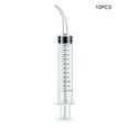 thumbnail image 7 of 10 Pcs Plastic Syringes Set 12ml Curved Straight Tip Syringe Animal Feeding for Mouthwash, 7 of 7