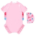 thumbnail image 4 of 3-4 T Bathing Suit For Girls Girls Long Sleeve Piece Swimsuit UPF Sun Rash Guard For Toddlers And Kids Beach Pool Swimwear, 4 of 4
