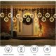 thumbnail image 5 of Cortina de luz navideña de 3 m, guirnalda de luz para ventana interior, USB, blanco cálido, 10 anillos con luces navideñas 3D, decoración para dormitorio, hogar, fiesta, 5 of 5