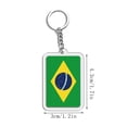 thumbnail image 5 of Flag Keychain Acrylic Key Ring for Bags Keys Travel Souvenirs | Double-Sided Fade-Resistant Print | Lightweight Sturdy Metal Chain | Decorative Accessory for Purses Wallets Car Keys, 5 of 5