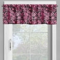 thumbnail image 2 of Ambesonne Romantic Window Valance, Feminine Peony Flowers, 54" X 18", Dark Magenta and Pink, 2 of 5