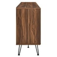 thumbnail image 3 of Console Entry Table Sideboard Cabinet, Walnut, Wood, Industrial Living Lounge Cafe Lobby Hospitality Restaurant, Modern Contemporary HB34524, 3 of 8