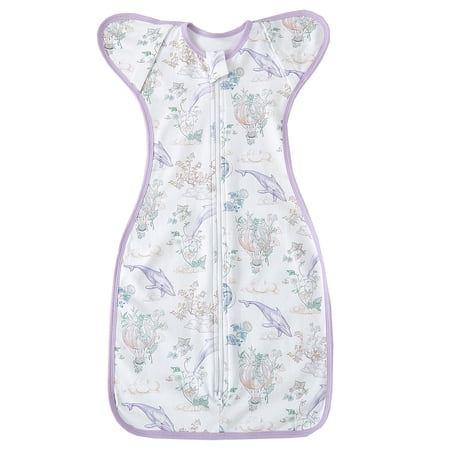 ATAIKU Toddler Swaddle Sleep Sack 12-18 Months Arms Up Transition Swaddles for Unisex Baby with Arms In/Out 2-Way Zipper 100% Cotton 0.5 Tog