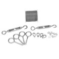 thumbnail image 1 of Tensor de cuerda de alambre para jardín, tensor de alambre, colador, correas para ojos, Kit de Cable, valla de alambre, 19 Uds., 1 of 4