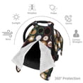 thumbnail image 3 of Car Seat Cover Baby - Colourful Mug Coffee Print Breathable Infant Car Seat Cover for Baby Carseat, Lightweight Comfort Baby Essentials Must Haves Newborn Stuff for Girl Boy, 3 of 7