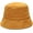 Yellow, variant on Solid Color Corduroy Bucket Hat for Women Men Winter Outdoor Casual Fisheman Cap for Travel