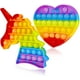 thumbnail image 1 of Push Pop Bubble Fidget, Popit Popper Popit?S It Popitz Figetget Sensory Popping It?S Popits Ansiedad Alivio del estrés Figut A Fidgetoys para niños Rainbow Mouse Unicornio (Corazón de mariposa rosa) Xemadio WMCH-267, 1 of 5