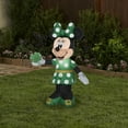 thumbnail image 2 of Gemmy  Airblown Inflatable St. Patrick's Day Minnie Mouse, 3.5 ft Tall, green - 42.13x17.72x28.35, 2 of 5