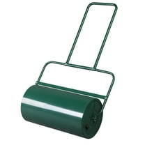 Ktaxon 24in Lawn Roller Cylindrical Garden Lawn Rollers Tow Behind Water Filled Steel Green