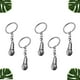 thumbnail image 2 of 5pcs llaveros de micrófono llavero creativo elegante llavero decoración clave regalo pequeño para hombres mujeres (plata), 2 of 5
