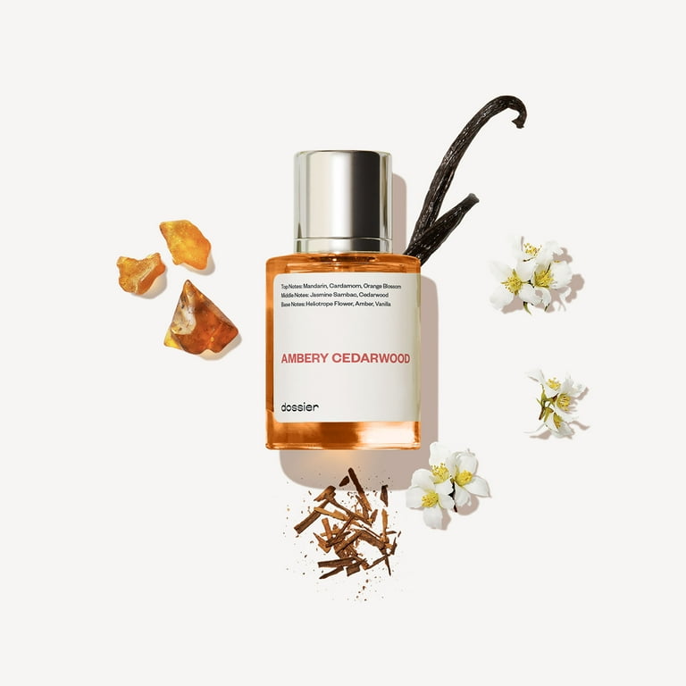 Dossier Ambery Cedarwood Eau de Parfum, Jasmine, Amber, Cedarwood