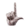 thumbnail image 1 of Benzara BM177162 L Accent Main en Forme de Résine - Argent, 1 of 1