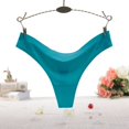 thumbnail image 1 of Tanga de algodón puro para mujer, de una pieza, de seda de hielo, sin costuras, con adhesivos, de color liso, 1 of 6
