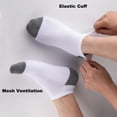 thumbnail image 3 of White Ankle Socks 12 Pairs Mens Cushioned Low Cut Socks with Soft Breathable Cotton Blend Moisture Wicking Athletic Socks for Everyday Wear, 3 of 4