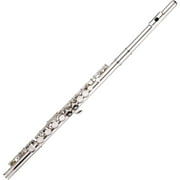 Radirus Concert Flute, Nickel Plated 16 Holes C Key Cupronickel Woodwind Instrument with Padded Bag