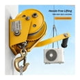 thumbnail image 3 of Small Hand Winch Heavy Duty Rope Crank Self-Locking Winch 1200 Lbs Small Hoist Two-Way Locking For Trailer Boat Or ATV Towing ,Multi Purpose, 3 of 7