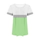thumbnail image 5 of Camiseta Casual de Manga Corta de Mujer, Cuello Redondo de Impresión para Uso Diario, Fiesta Y Hogar, 5 of 5