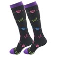 thumbnail image 1 of ziyahi Chaussettes de Compression Femmes Hommes Course Voyage Cyclisme Enceinte Infirmière Œdème Chaussettes de Compression, 1 of 4