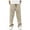 Khaki, variant on Clearance! ZVNAΖH Mens Solid Drawstring Slant Pocket Mid Waist Straight Leg Pants Casual Lightweight Sweatpants