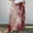 Red, variant on WXLWZYWL Women's Linen Maxi Skirt with Pockets - Floral Print Casual Elastic Waistband Flared Long Skirt 2024 Fall Fashion