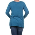 thumbnail image 2 of Studio M  Tidal Pool Long-Sleeve Sharkbite-Hem Sweater M, 2 of 2