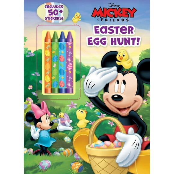 Coloring & Activity with Crayons: Disney Mickey Mouse: Easter Egg Hunt! (Paperback)