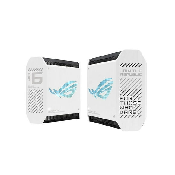ASUS ROG Rapture GT6 (W-2-PK) AX10000 Tri-Band WiFi 6 Gaming Mesh WiFi System covers up to 5,800 sq ft