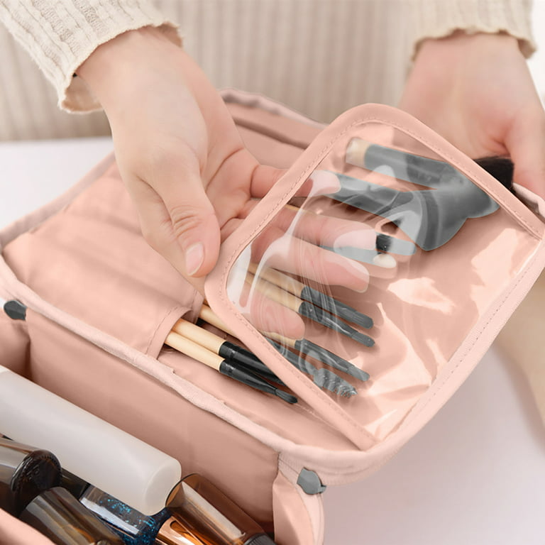 Kemier Makeup Train Case - Cosmetic Organizer Box Makeup Case with