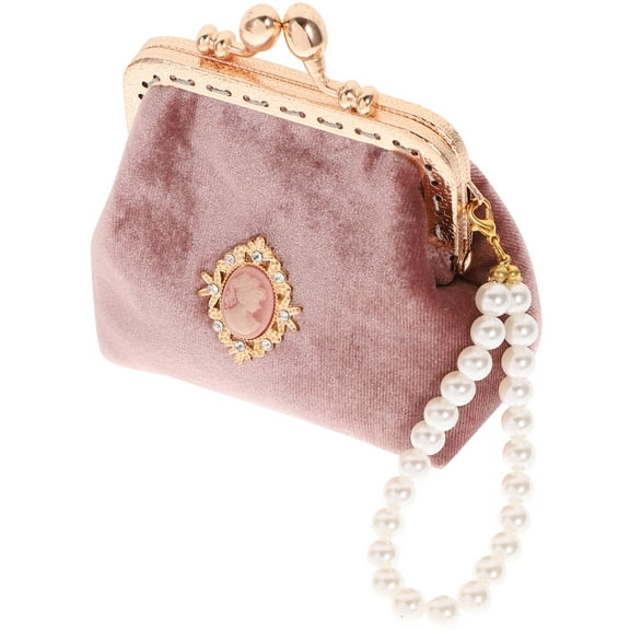 IBASETOY Change Purse For Women Coin Purse Vintage Style Velvet 1Pcs Holding Coins Travel Women