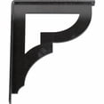thumbnail image 7 of Ekena Millwork 2"W x 7 1/2"D x 10"H Bradford Wrought Iron Bracket, (Triple center brace), Powder Coated Black, 7 of 7