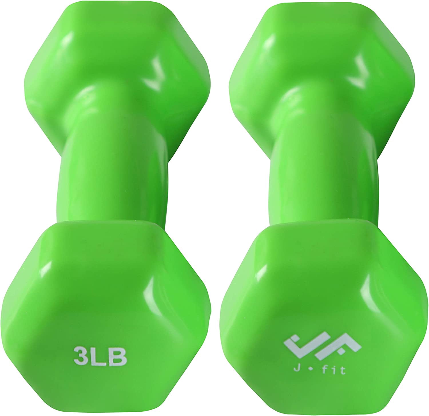 JFIT Vinyl Dumbbell (Set of 2), 3 LBS