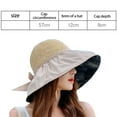 thumbnail image 2 of Sombreros de malla para el sol para mujer, ligeros, plegables, para playa, con ala ancha, sombrero de pescador, 2 of 5