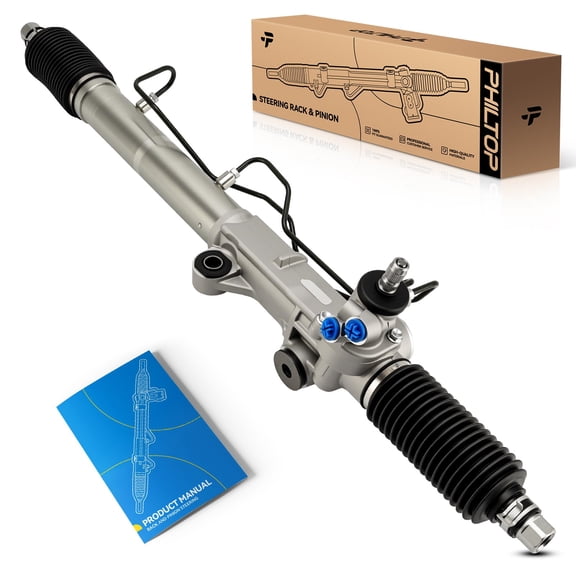 PHILTOP Power Steering Rack and Pinion Compatible with Toyota 4Runner 1996-2002 All Models, Tacoma 1996-2004 2.4L 2.7L 3.4L 4WD/1998-2004 2.7L 3.4L RWD, Hydraulic Rack and Pinion Replace 26-2625