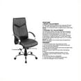 thumbnail image 5 of High Back Black Executive Leather Office Chair, 5 of 5