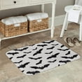 thumbnail image 5 of Halloween Non Slip Door Mat, Halloween bats grey cool print Halloween Decor Absorbent Bath Tub Mats, Bathroom Rugs Welcome Mat, Bath Mat for Halloween Decor Home, Kitchen 16x24in, 5 of 6