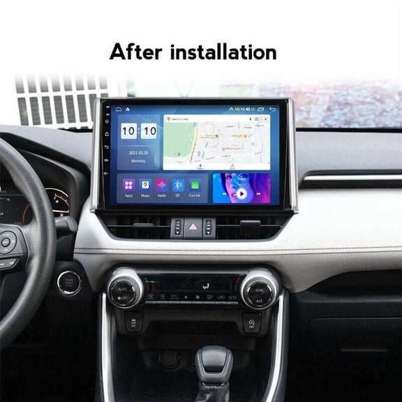 HUONA 10" Android 15 Car Stereo for Toyota RAV4 2018-2020, Wireless CarPlay & Android Auto, Built-in GPS Navigation, Steering Wheel Control, Mirror Link, WiFi/Bluetooth