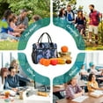 thumbnail image 6 of Seahorse with Jellyfish Cooler Bag Lunch Bag Soft Cooler Cooling Tote Insulated Lunch Box for Adult Men Women, 6 of 6