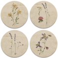 thumbnail image 1 of CoasterStone AS459 Drink Coasters, 4.25", Pressed Flowers, 1 of 3