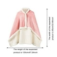 thumbnail image 3 of Versatile Shawl and Nap Blanket for Cozy Winter Warmth Soft Thick Multifunctional Small Throw Sofa Companion, 3 of 8