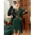 thumbnail image 3 of PrettyGuide Women's 1920s Gatsby Dress Long Fringe Vintage Sequin Art Deco Cocktail Flapper Dress, 3 of 7