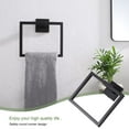 thumbnail image 4 of KOKOSIRI Bath Towel Bar Set Bathroom Hardware Accessories Set Toilet Paper Holder Towel Holder Towel Ring Coat Hook Matte Black B09A5-BK, 4 of 7