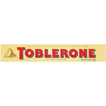 - Toblernone Swiss Milk Chocolate with Honey and Almond Nougat 3.52 oz (Pack of 20)
