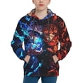 thumbnail image 4 of Ju-jutsu Gojo Kai-sen Kids' Hoodie 3d Print Sweatshirt Soft Pullover Hooded With Big Pockets For Boys Or Girls Small, 4 of 8