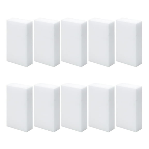 Magic Eraser Sponge 2X Density Magic Cleaning Erasers in Bulk Extra Durable & Long Lasting, Multi-Functional Melamine Sponge Nano Sponges for Kitchen Bathroom Shoes Window,White,10packs