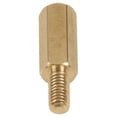 thumbnail image 2 of 150 Pcs M3 Male x M3 Female 11mm Length Brass Screw Thread PCB Stand-Off Spacers, 2 of 8